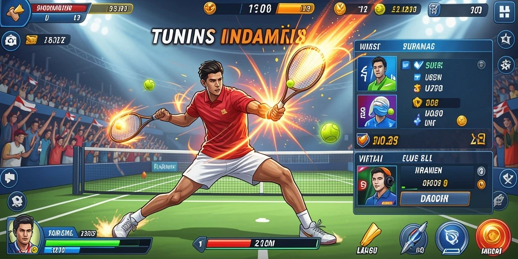Screenshot fitur level up yang menarik.