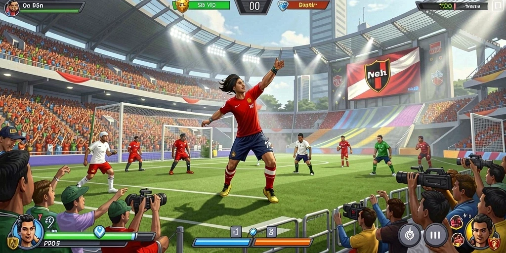 Screenshot memperlihatkan sistem interaksi antara karakter dalam game.